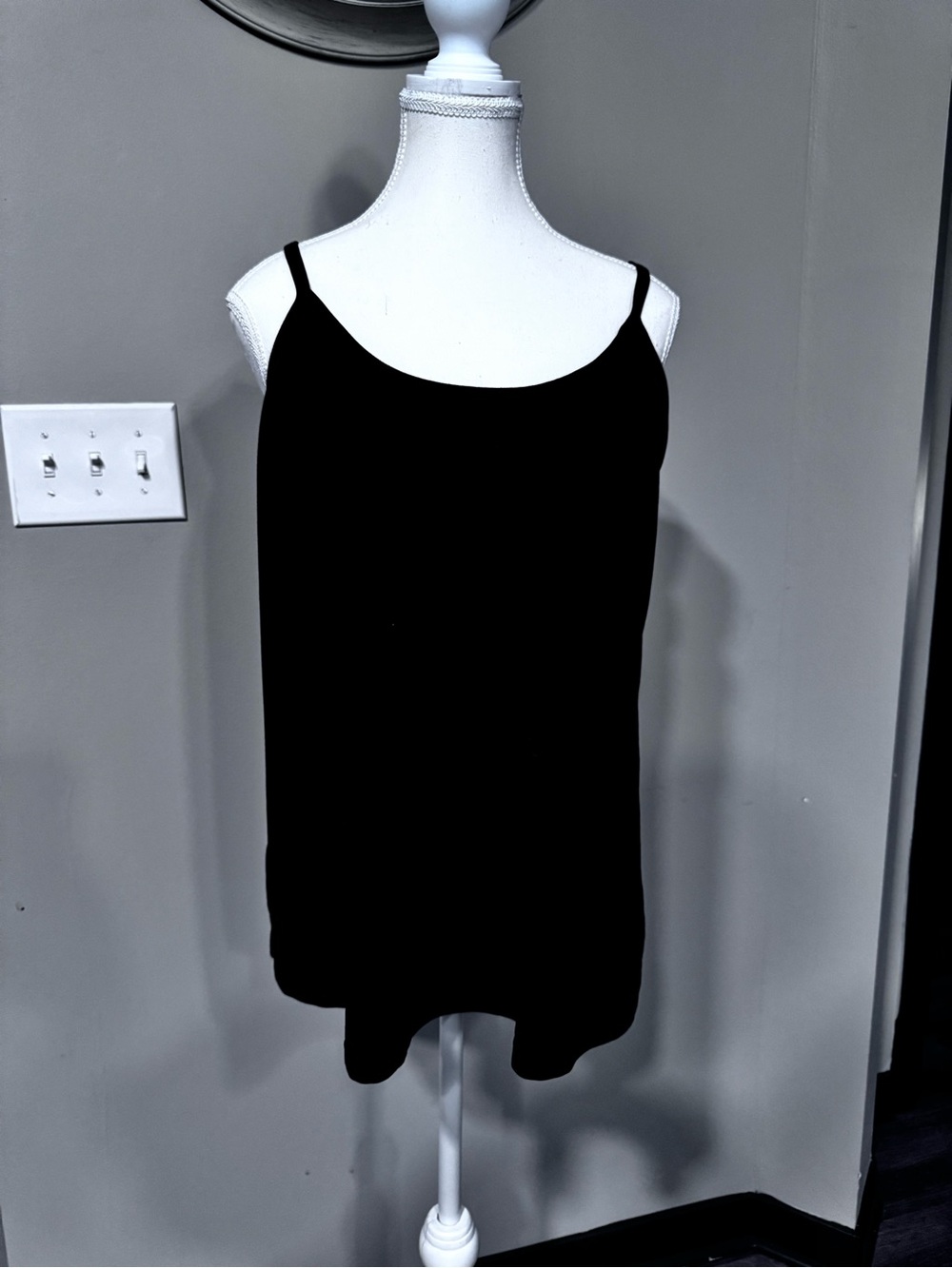 Women's Black Spaghetti Strap Camisole